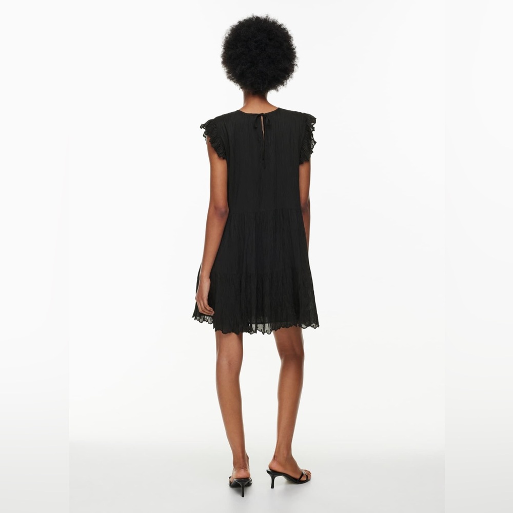 Aritzia Wilfred NWOT La Boheme Sidonie Ruffled Scalloped Mini Dress (Medium) - Picture 9 of 15